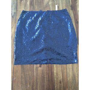 Lucy In The Sky Blue Sequin Skirt